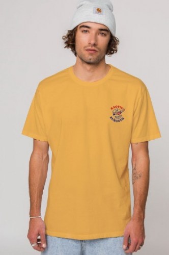 Kaotiko Burguer T-Shirt yellow